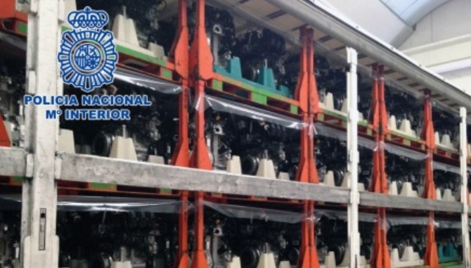 Recuperados 200 motores y dos camiones valorados en más de un millón de euros