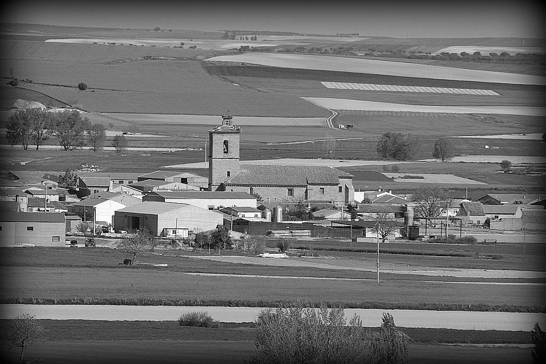 Panorámica de Cantalpino desde el alto del camino de Peñaranda