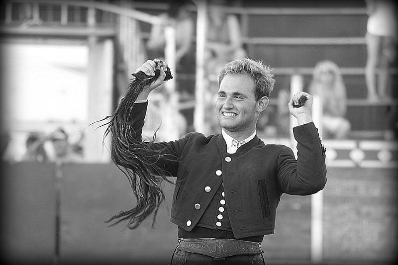 La alegría plena de Óscar Mota tras su trinfal tarde