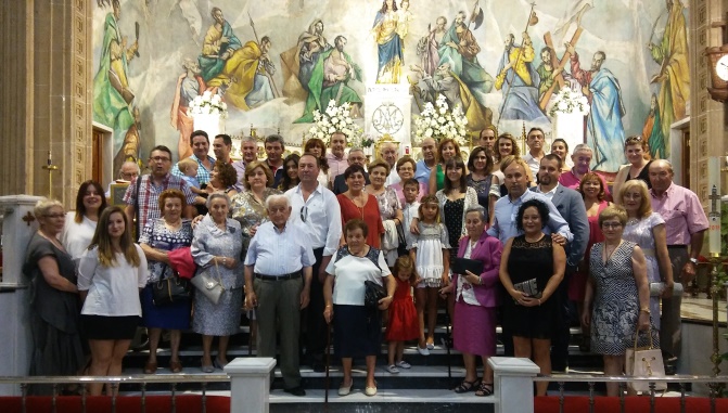 Emotivas bodas de oro junto a toda su familia