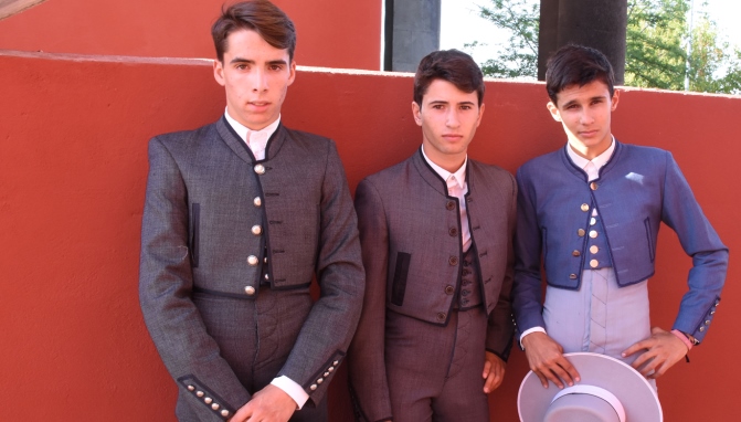 Los tres alumnos de la primera jornada