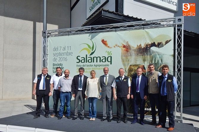 Representantes de la Diputación de Salamanca y de la delegación de Nueva Aquitania