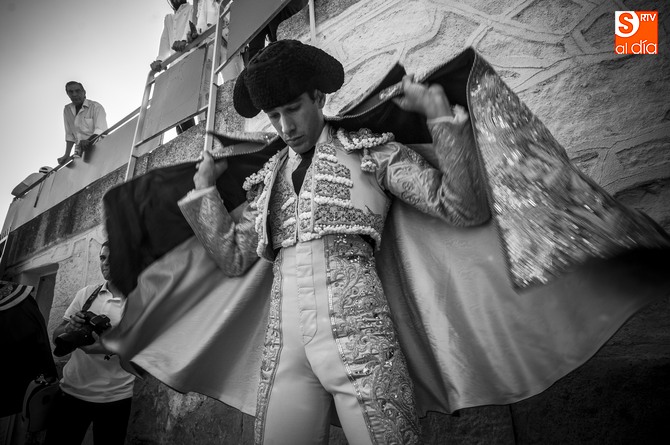 López Simón estuvo en solitario en la Glorieta / Foto: Adrián Martín