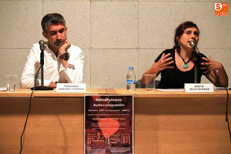 Fernando Sánchez Turrión, junto a Ana Fe Félix Iglesias en la Casa de las Conchas