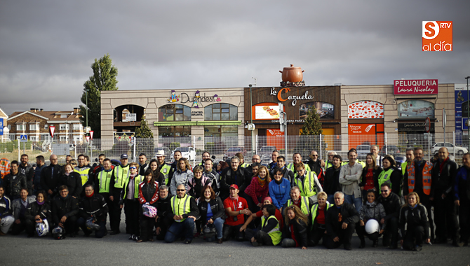 Los moteros posaron para SALAMANCArtv AL DÍA antes de partir / Foto de Alejandro López