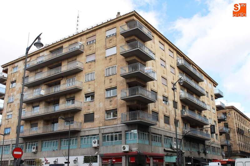 Bloque de viviendas en la Gran Vía de Salamanca