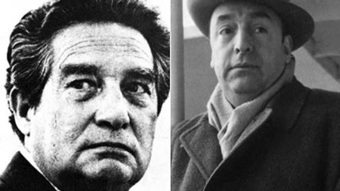 Octavio Paz y Pablo Neruda, escritores