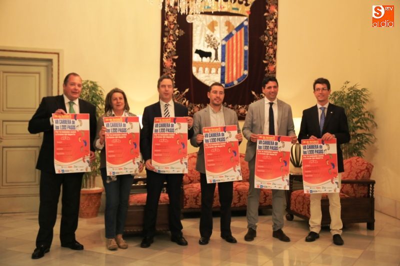 Un momento de la presentación de la carrera de los 1.000 pasos