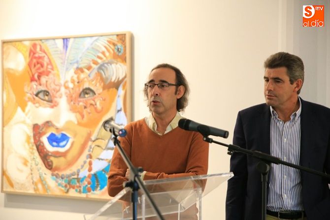 Manuel Gutiérrez, junto al diputado de Cultura, Julián Barrera. Foto: Alberto Martín