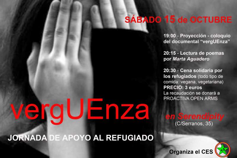 El Colectivo CES organiza una jornada de apoyo al refugiado  