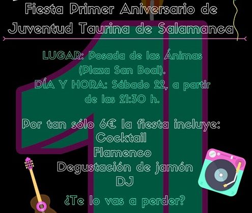 Juventud Taurina organiza una fiesta para celebrar su primer aniversario  