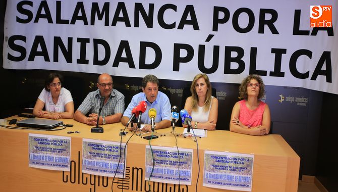 Portavoces de la Plataforma de Salamanca para la defensa de la sanidad pública