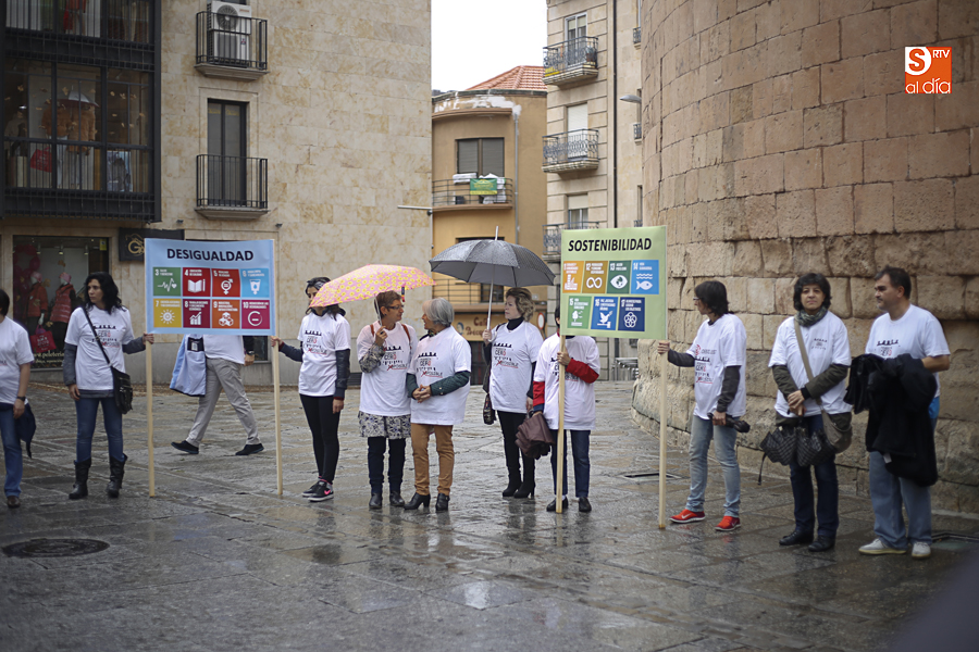 La lluvia no impidió el acto reivindicativo / Foto de Alejandro López