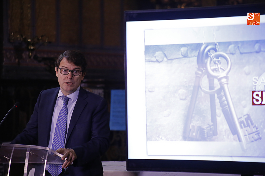 El alcalde, Alfonso Fernández Mañueco, en la presentación del programa (Foto de Álex López)