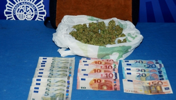 Droga intervenida por la Policía Nacional