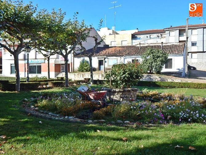 Jardines de la plaza de Soullans, en Ledesma