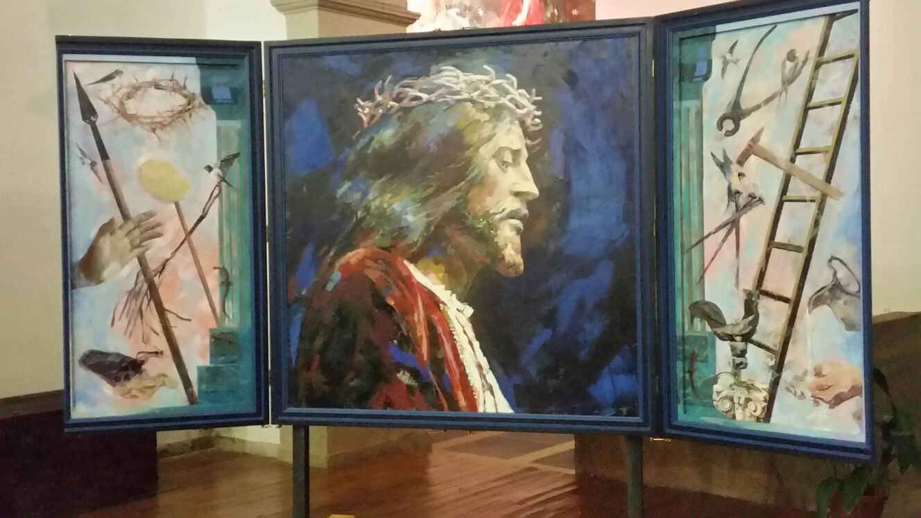 Uno de los tres retratos del Jesús de Medinaceli de Florencio Maillo. Fotos: Andrés Bares Calama