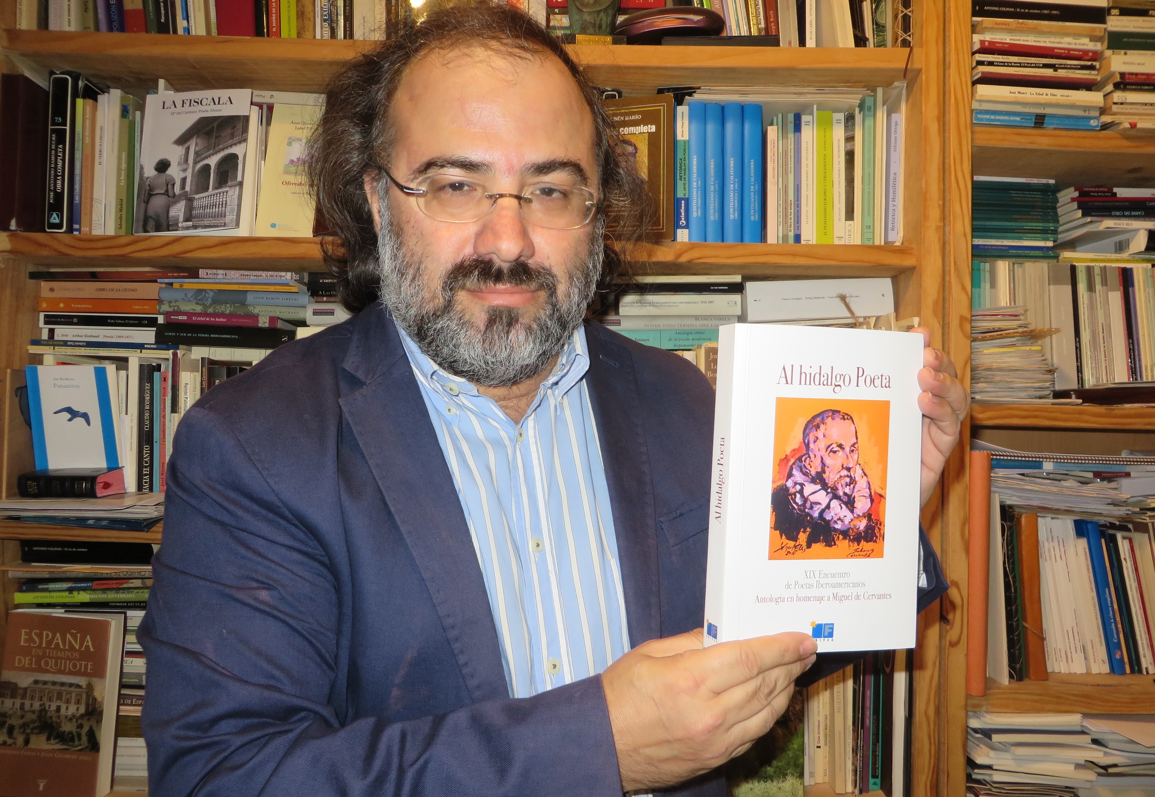 Alfredo Pérez Alencart, coordinador de la Antología. Foto: J.A. Polanco