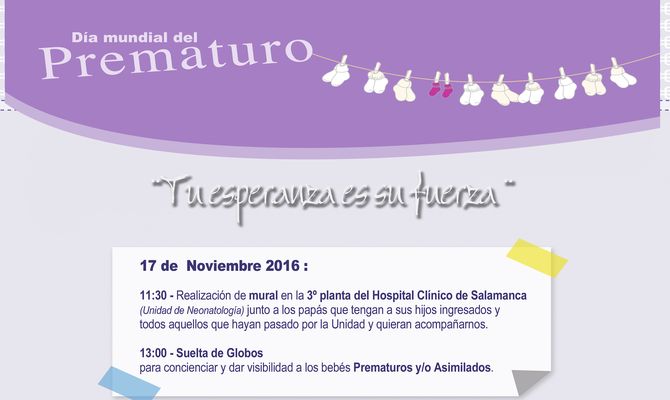 Un mural y suelta de globos para celebrar el Día Mundial del Prematuro  