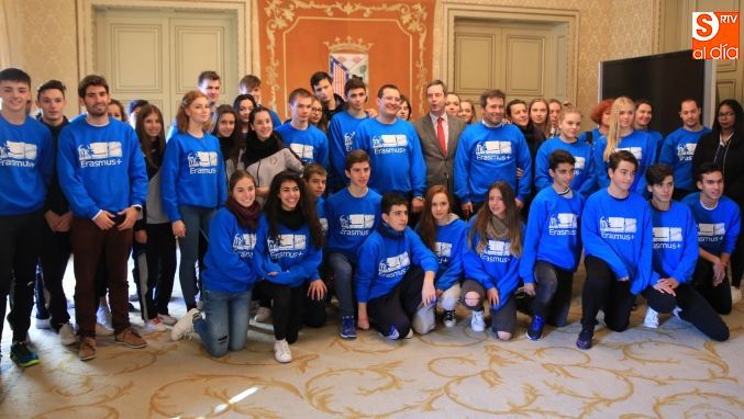 Alumnos participantes en el Proyecto Erasmus+. Fotos: Alberto Martín