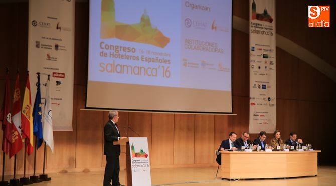 Inauguración del Congreso de Hoteleros en Salamanca. Foto: Alberto Martín