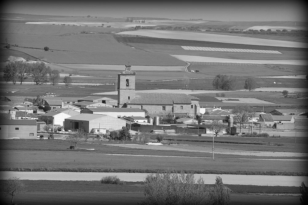 Vista panorámica de Campus Pini, Cantalpino, desde el alto del Camino de Peñaranda