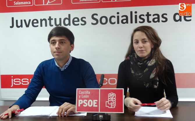 Fran Díaz y Andrea Carrascal han presentado las propuestas de Juventudes Socialistas