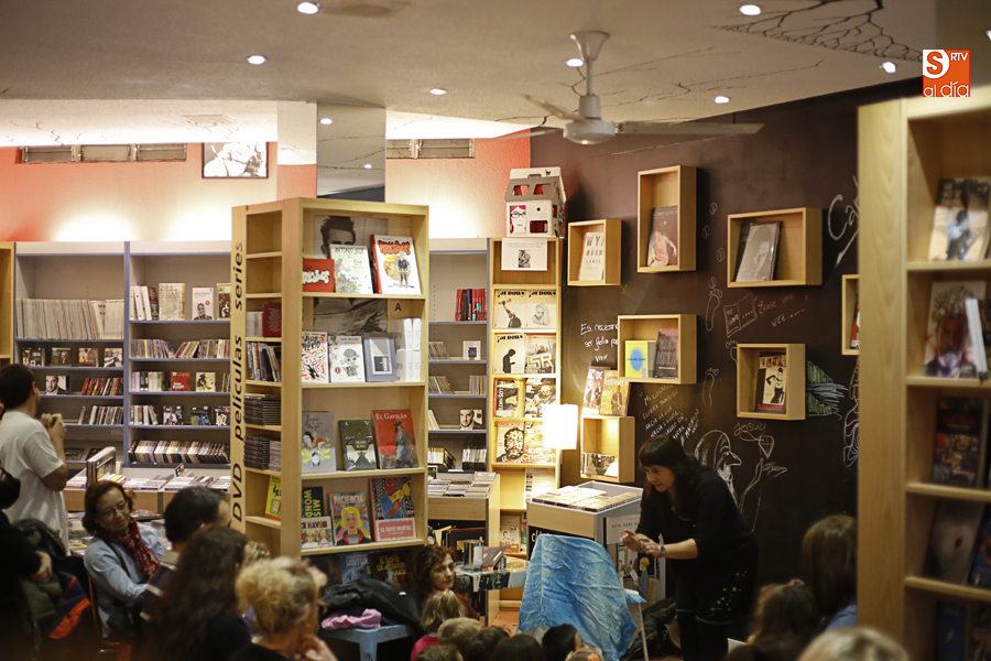 Presentación en la Librería Hydria de Salamanca. Foto: Alejandro López