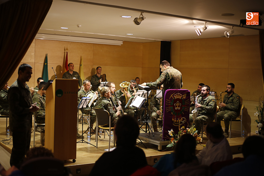Concierto de la Banda de Guerra de Cornetas y Tambores del Regimiento de Especialidades de Ingenieros nº11 en Aspace / Foto de Alejandro López
