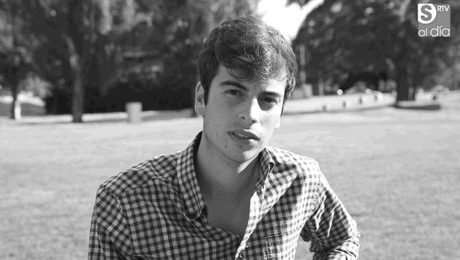 Alejandro Marcos en una entrevista para SALAMANCA rtv AL DÍA