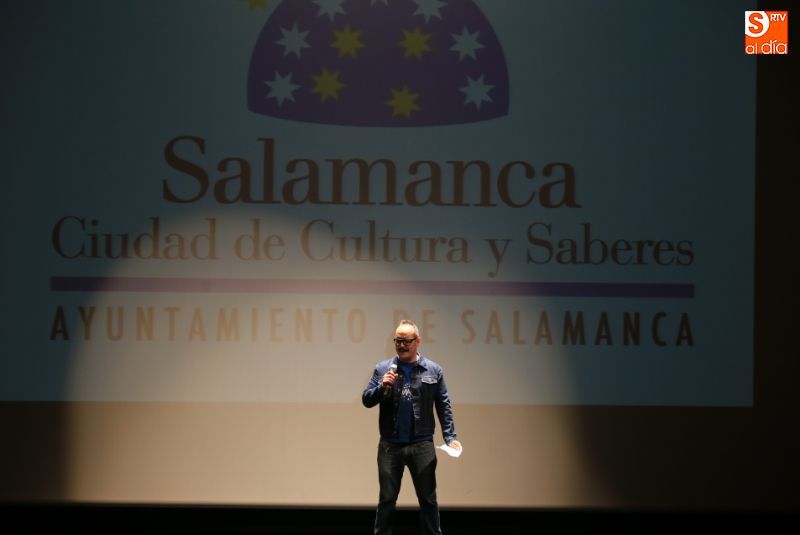 Gabriel Velázquez, en el Teatro Liceo donde presentó su película