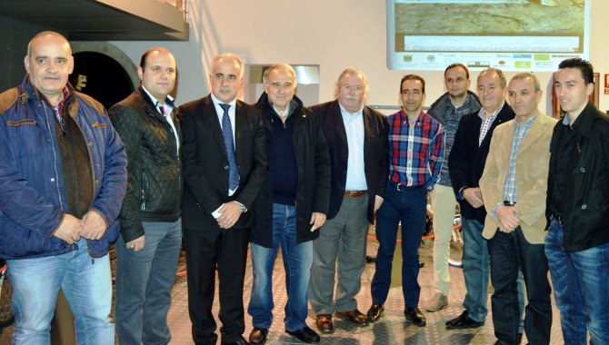 Agustín Tamames, en el centro, durante la presentación de la Carrera Villa de Ledesma