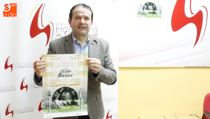 Alain Saldaña, presidente de la Asociación de Empresarios de Hostelería de Salamanca, que ya promovió una jornadas sobre el cerdo ibérico