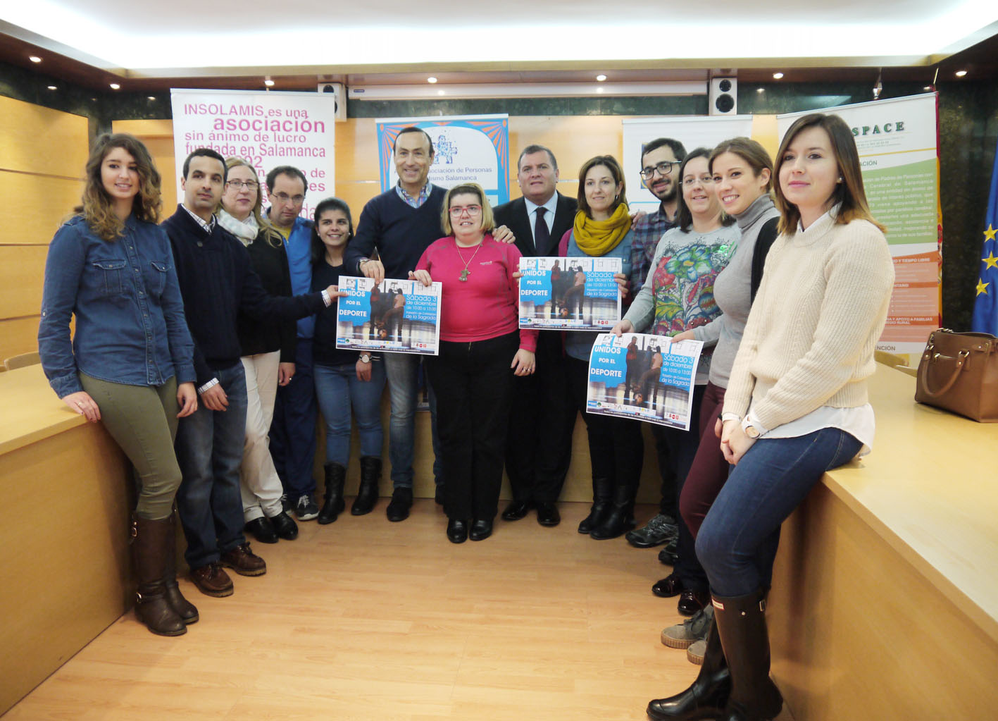 Momento de la presentación, en el Ayuntamiento de Carbajosa