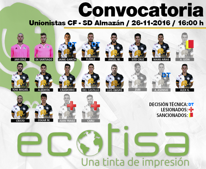 Convocatoria de Astu para el partido ante Almazán