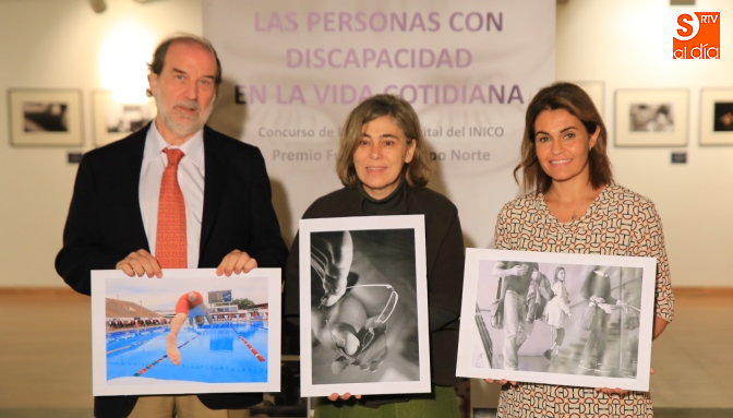 La vicerrectora de Atención al Estudiante y Extensión Universitaria, Cristina Pita; la directora de la Fundación Grupo Norte, Carlota Pérez Aguilar, y el director del Instituto de Integración en la Comunidad (INICO) de la Universidad de Salamanca, Miguel