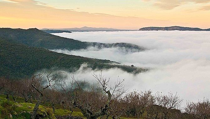 Mar de nubes sobre el Duero