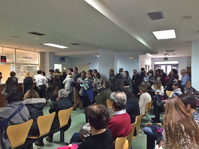 La planta de consulta de Cirugía, este viernes a mediodía