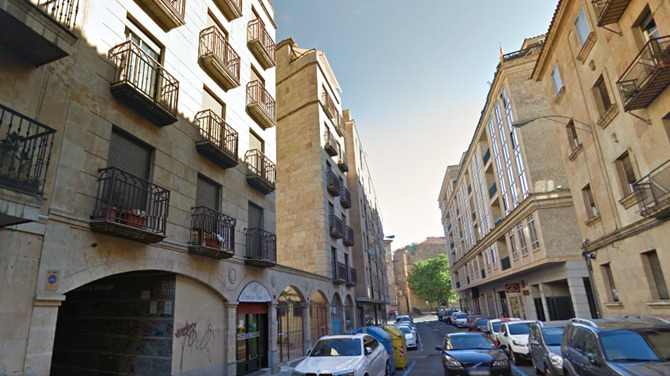 Calle Pinto en la que se produjo el desalojo de un piso por exceso de ruidos