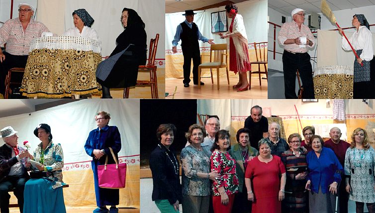 El Grupo Villarino y Cabeza obsequia a los vecinos una actuación teatral  