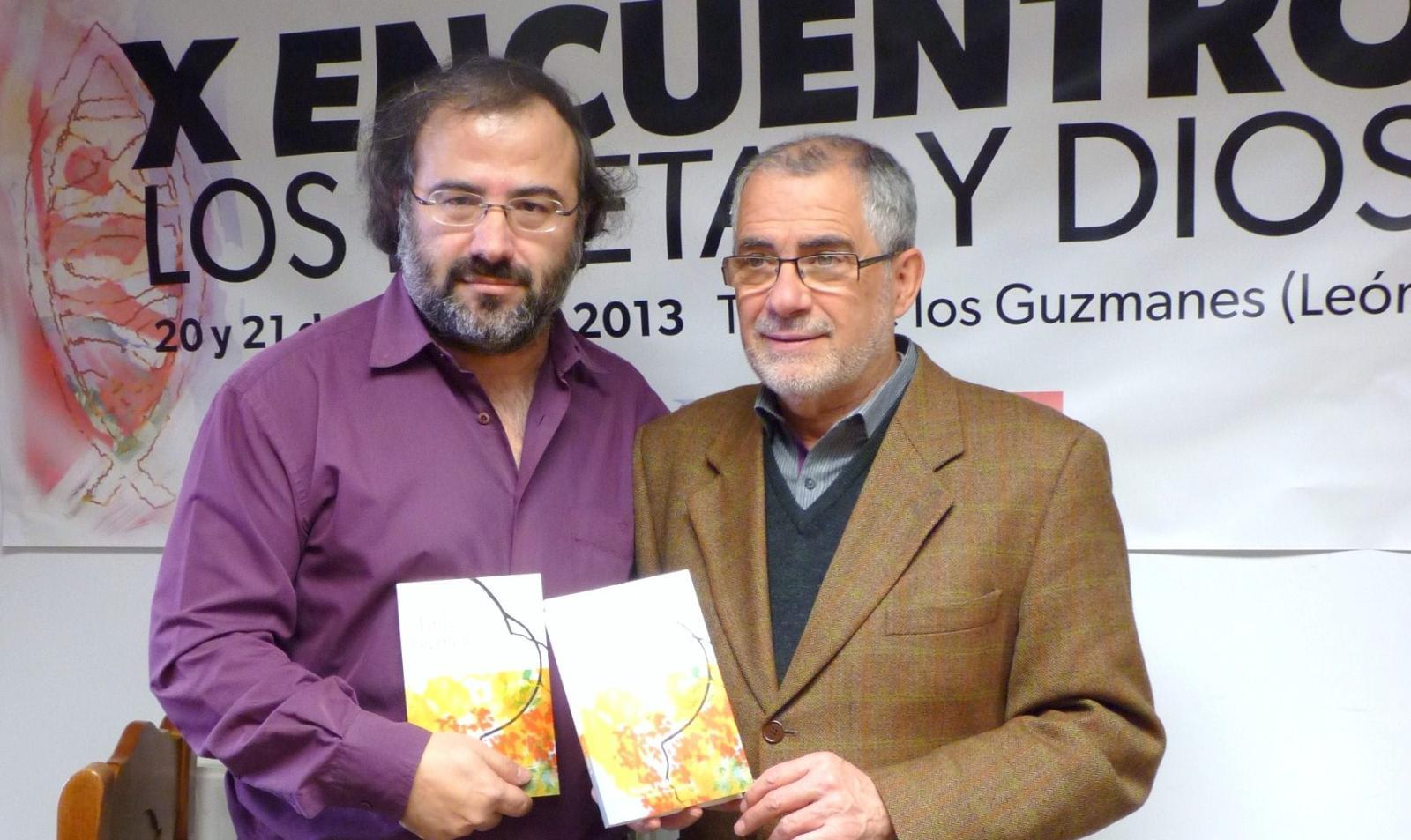 A. P. Alencart y Manuel Corral, director y secretario del Encuentro (Foto J. A. Polanco)