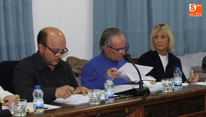 Elena Alonso junto al portavoz del PP, José María Herrero Pereña