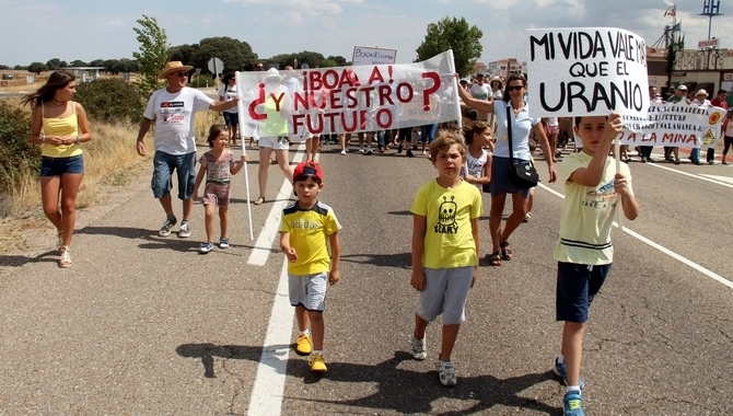 El proyecto de extracción de uranio a cielo abierto ha encontrado en la comarca más rechazo que apoyo