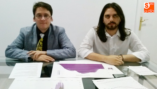 Ignacio Paredero y Antonio Espejo, secretario general y secretario político de Podemos Salamanca