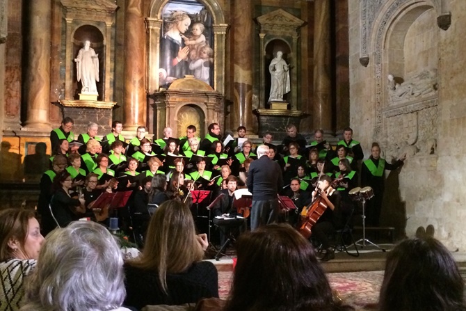 Coro de San Benito durante el recital del año pasado