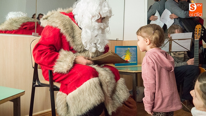 Papá Noel en uno de los actos organizados por Zoes