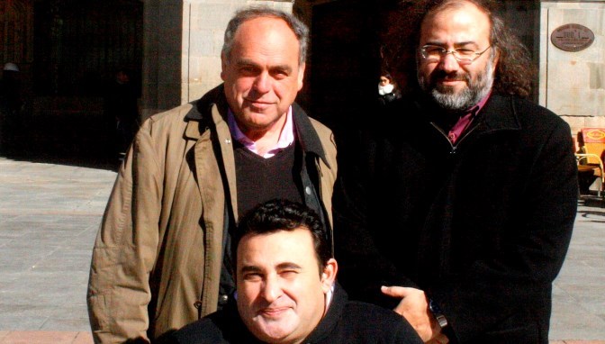 1 José Amador Martín, A. P. Alencart y Gabriel García (sentado)