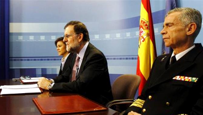 El presidente del Gobierno, Mariano Rajoy, ha transmitido, a través de una videoconferencia múltiple, el tradicional mensaje de felicitación de la Navidad a los contingentes militares que España mantiene desplegados en el exterior