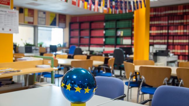 Instalaciones del Centro de Documentación Europea y Europe Direct de la Universidad de Salamanca