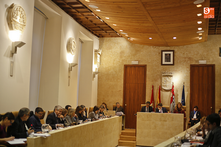 Último pleno del año en el Ayuntamiento de Salamanca. Foto: Alejandro López